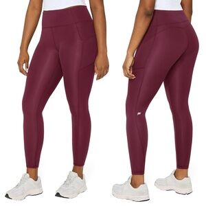 Fabletics Women's XL Oasis Pureluxe Legging Dark Red H0387
